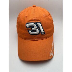 VTG Nascar Jeff Burton #31 Adjustable Baseball Hat Orange RCR Chase Auth GR58